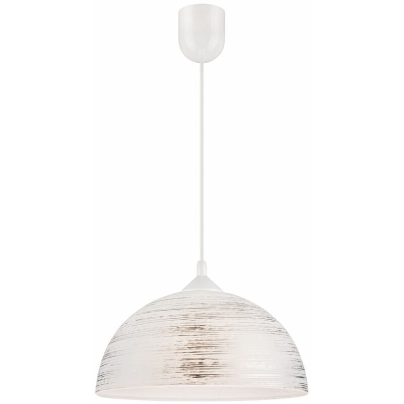 foto del prodotto epikasa lampada a sospensione marcy, vetro, argento, 30x30x70 cm