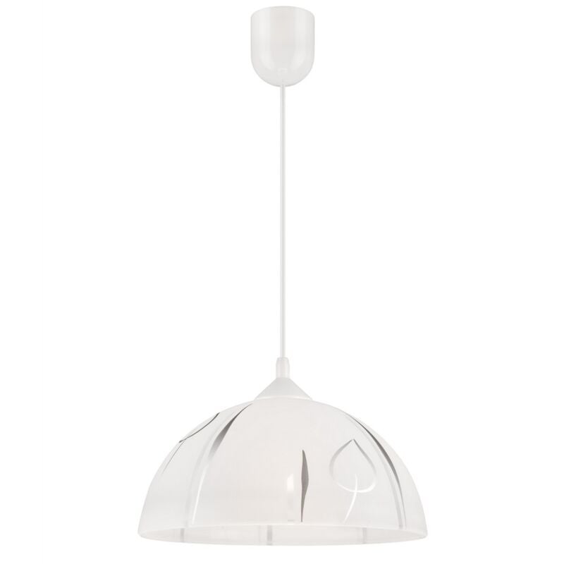 foto del prodotto epikasa lampada a sospensione marcy, vetro, argento, 30x30x70 cm