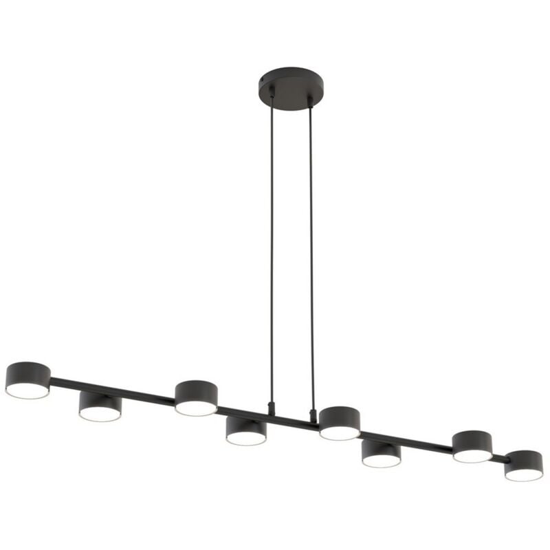 foto del prodotto epikasa lampada a sospensione megara, metallo, nero, 100x140x19 cm