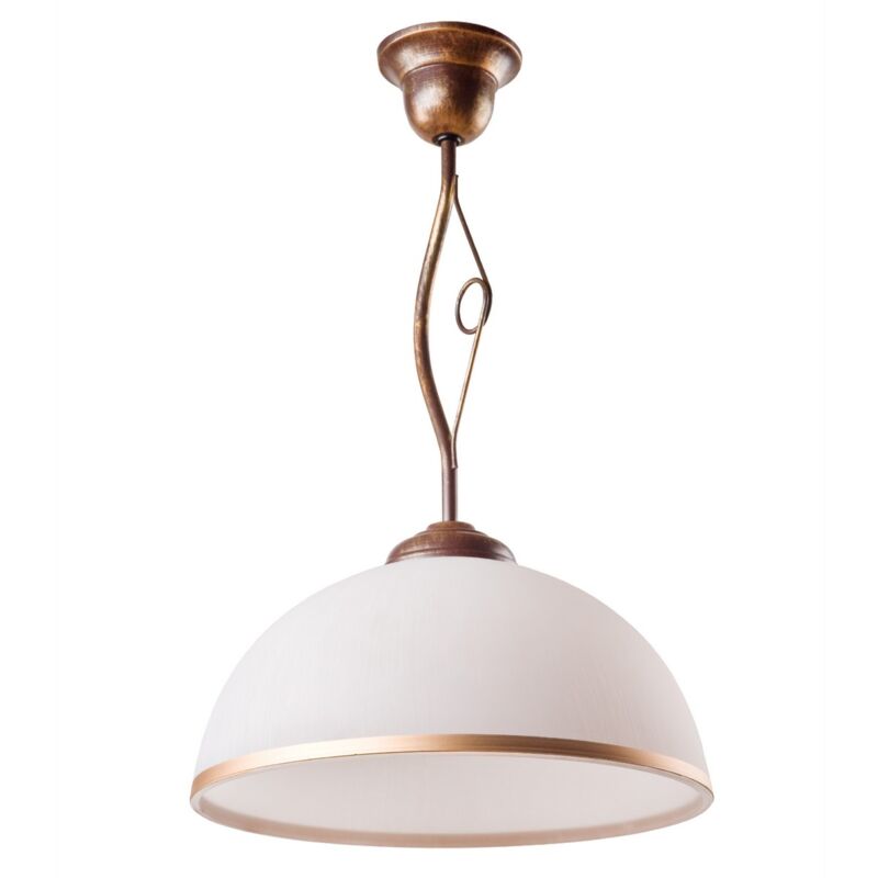 foto del prodotto epikasa lampada a sospensione retr , acciaio, vetro, marrone, 32,5x32,5x45 cm