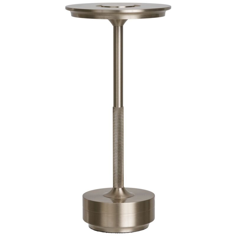 foto del prodotto epikasa lampada da tavolo lyneham, alluminio, argento, 13x13x28,5 cm