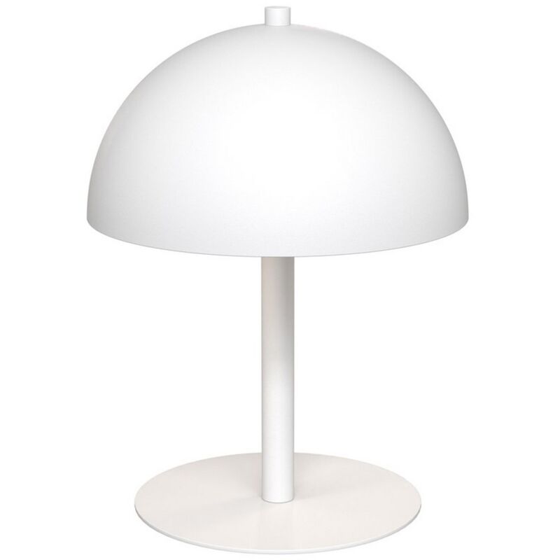 foto del prodotto epikasa lampada da tavolo mogu, metallo, bianco, 18x24x18 cm