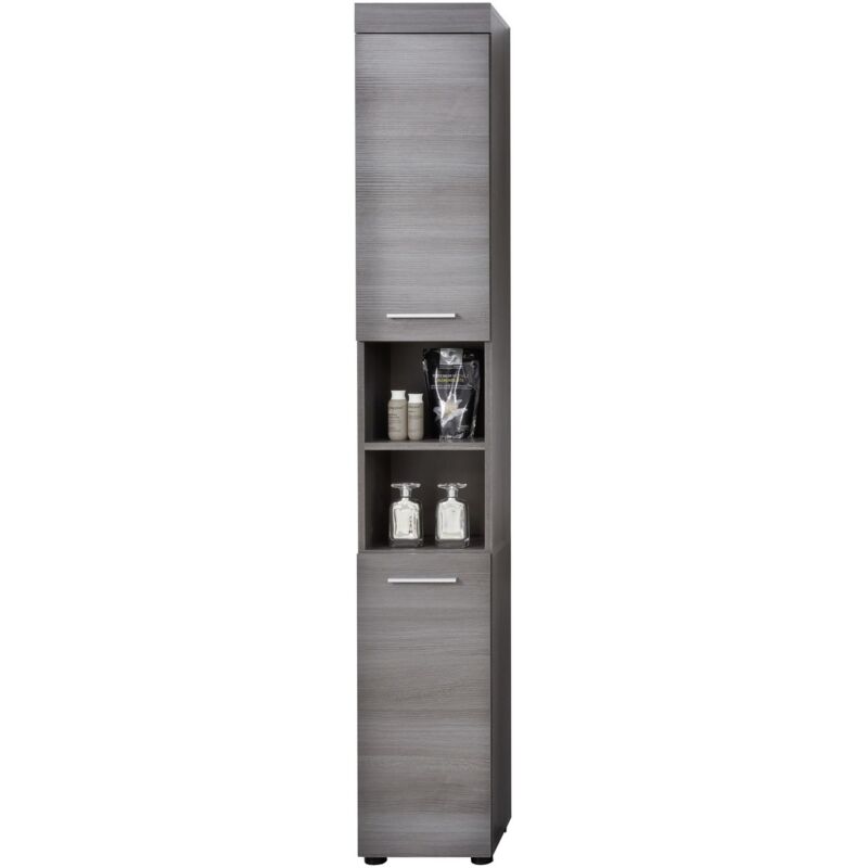 foto del prodotto epikasa mobile bagno a colonna moon, truciolare melaminico, grigio, bianco, 30x190x31 cm