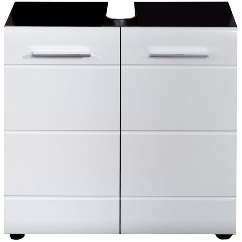 foto del prodotto epikasa mobile sotto lavabo line, truciolare melaminico, grigio, bianco, 60x57x31 cm
