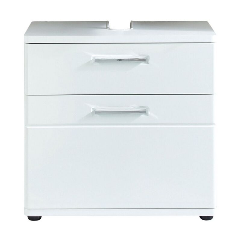 foto del prodotto epikasa mobile sotto lavabo monte, truciolare melaminico, bianco, 60x58x38 cm