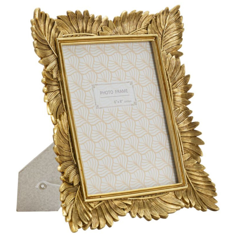 foto del prodotto epikasa portafoto olistic 40, poliresina, vetro, oro, 23,5x3x28 cm