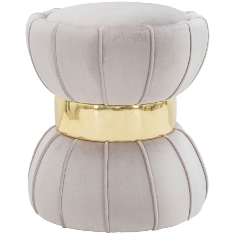 foto del prodotto epikasa pouf mf359, mdf, legno, spugna, tessuto, plastica, grigio, 40x40x44 cm