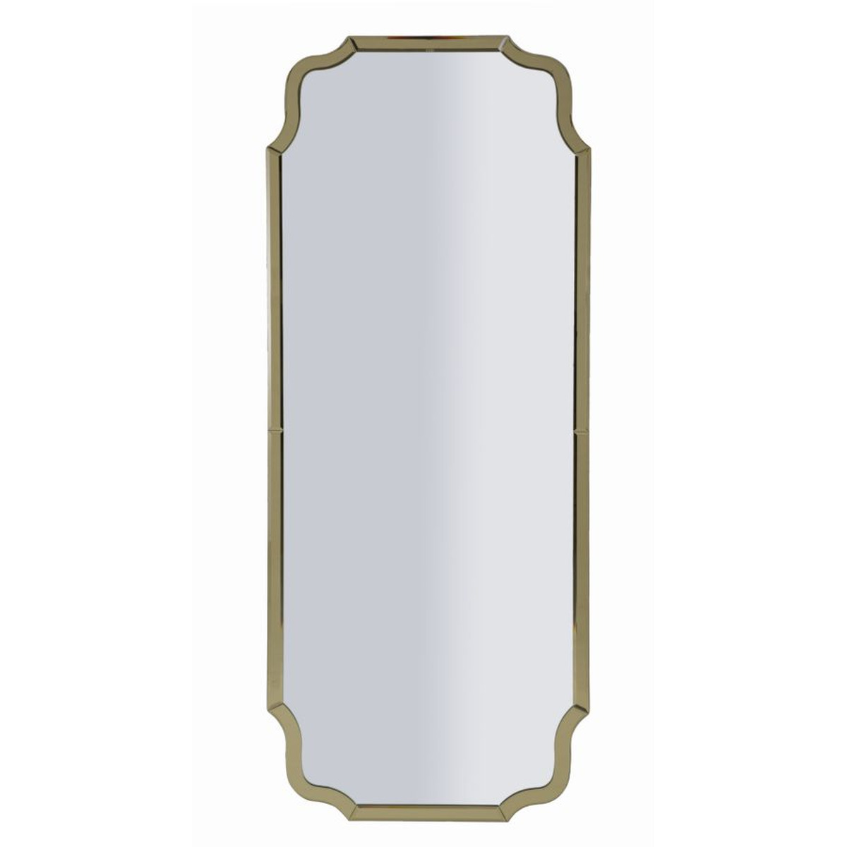 foto del prodotto epikasa specchio con cornice classico 10, mdf, vetro, oro, 150x60x2 cm