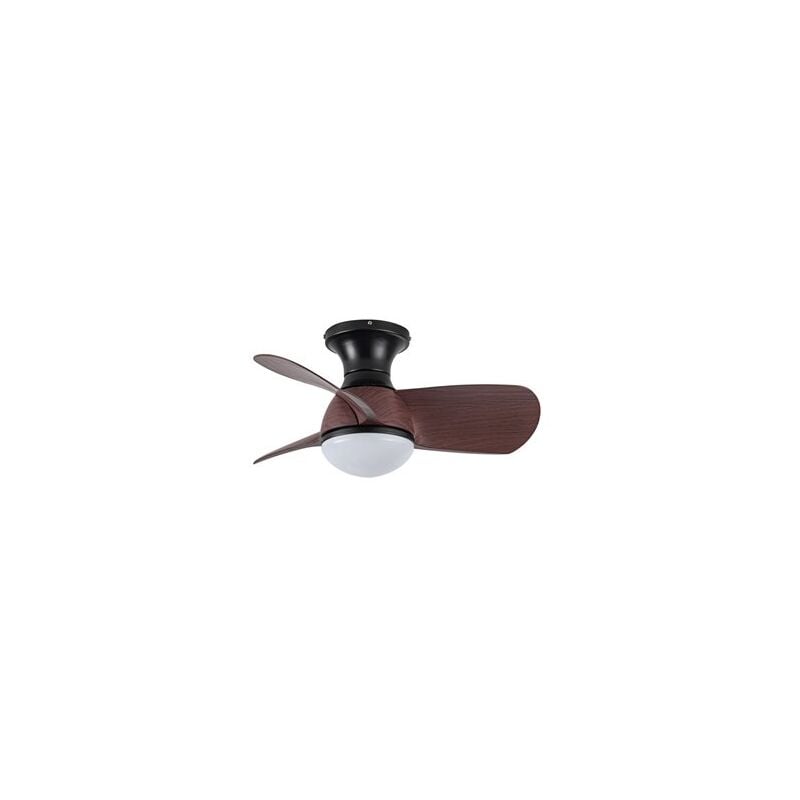 foto del prodotto epona ventilatore led nero legno 20w 2000lm cct dim