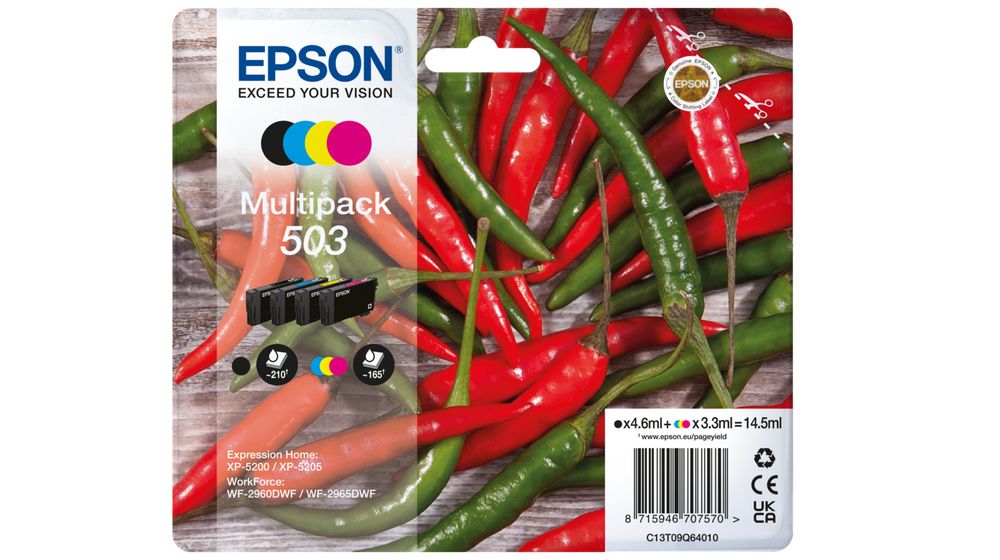 foto del prodotto epson 503 cartuccia d inchiostro 4 pz originale resa standard nero, ciano, magenta, giallo