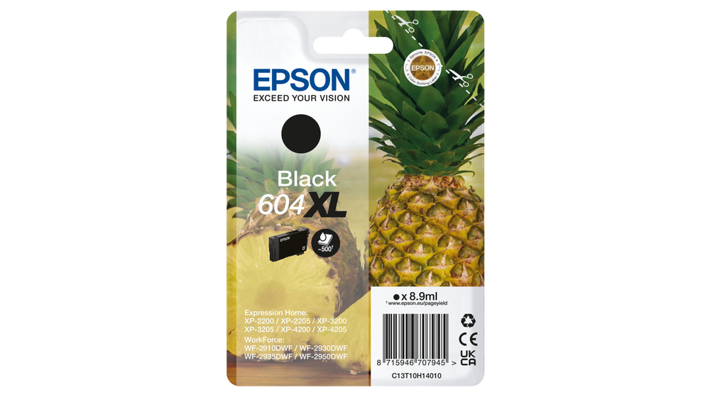 foto del prodotto epson 604xl cartuccia d inchiostro 1 pz originale resa elevata xl nero