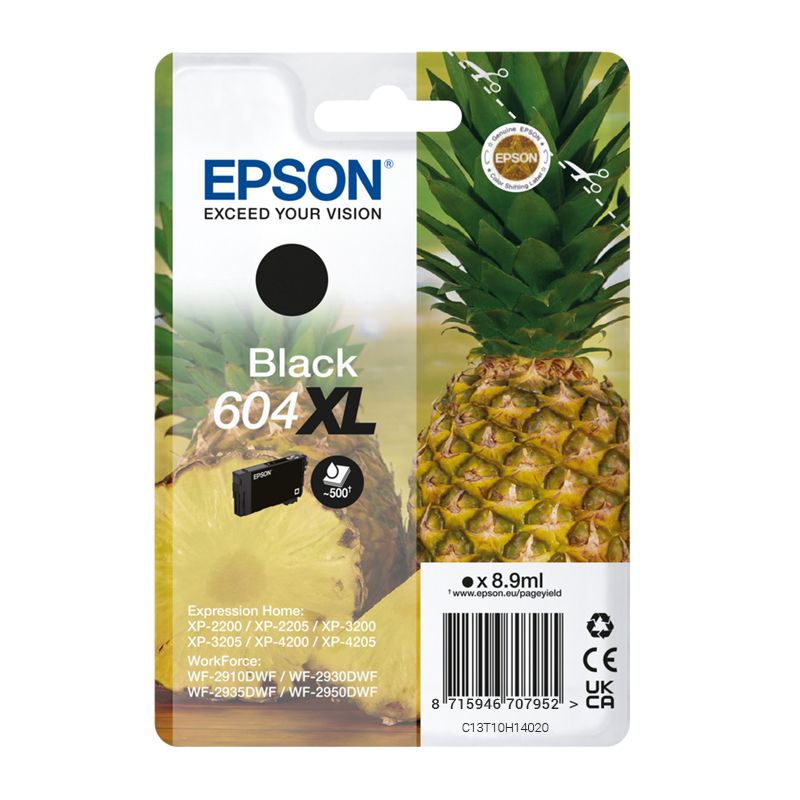 foto del prodotto epson 604xl cartuccia d inchiostro 1 pz originale resa elevata xl nero