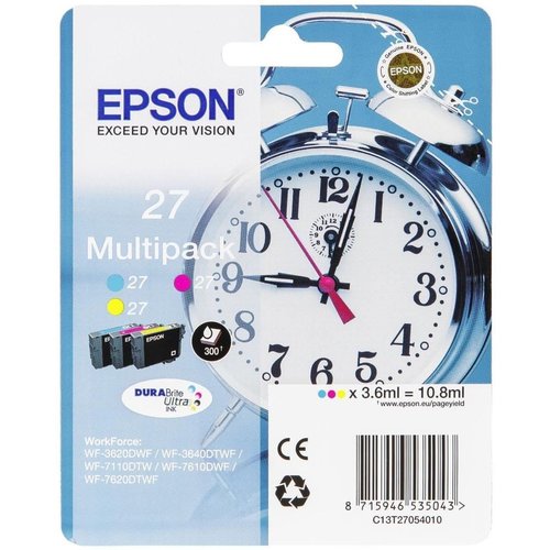 foto del prodotto epson alarm clock multipack sveglia 3 colori inchiostri durabrite ultra 27