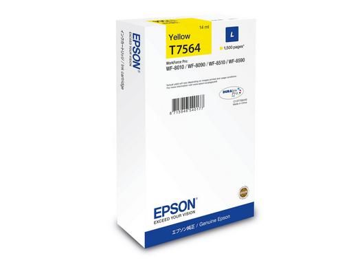 foto del prodotto epson c13t75644n cartuccia d inchiostro 1 pz originale high l yield giallo