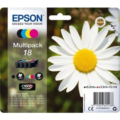 foto del prodotto epson daisy multipack margherita 4 colori inchiostri claria home 18