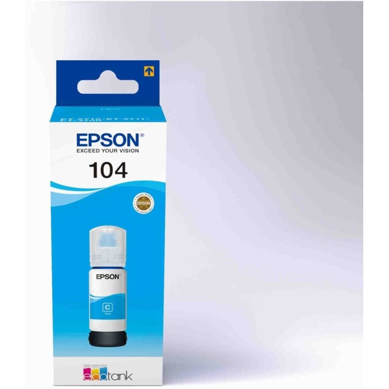 foto del prodotto epson flacone ecotank 104 ciano t240