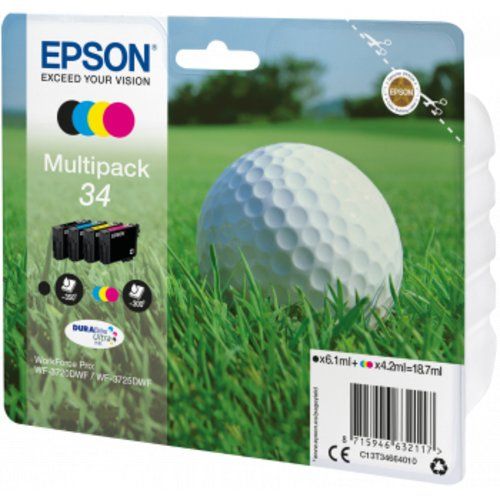 foto del prodotto epson golf ball multipack 4 colours 34 durabrite ultra ink