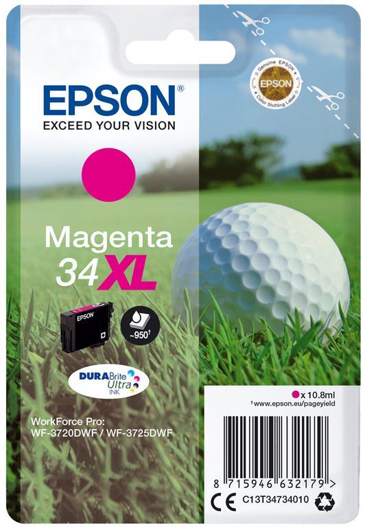 foto del prodotto epson golf ball singlepack magenta 34xl durabrite ultra ink