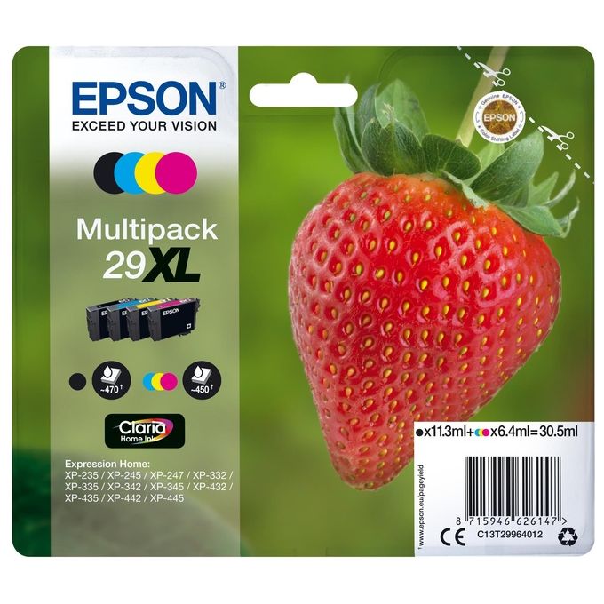 foto del prodotto epson multipack n.4 cart. t29xl fragola