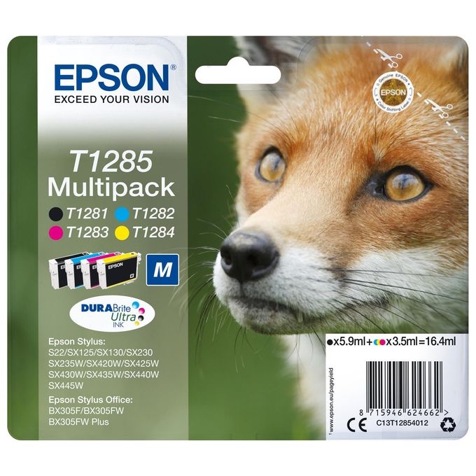 foto del prodotto epson multipack t128 (nmcg) volpe tg. m
