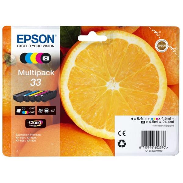 foto del prodotto epson oranges multipack 5 colours 33xl claria premium ink