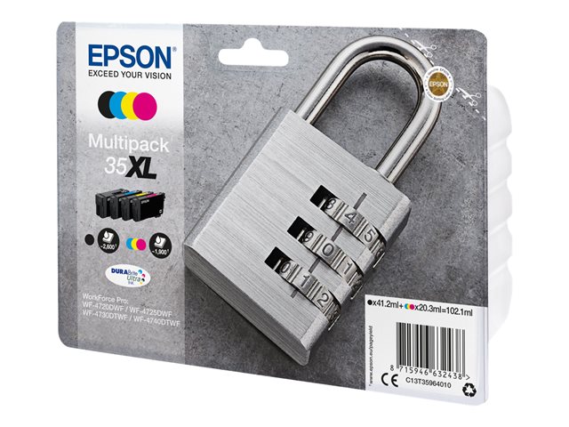 foto del prodotto epson padlock multipack 4 colours 35xl durabrite ultra ink