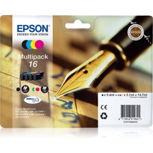 foto del prodotto epson pen and crossword multipack penna e cruciverba 4 colori inchiostri durabrite ultra 16