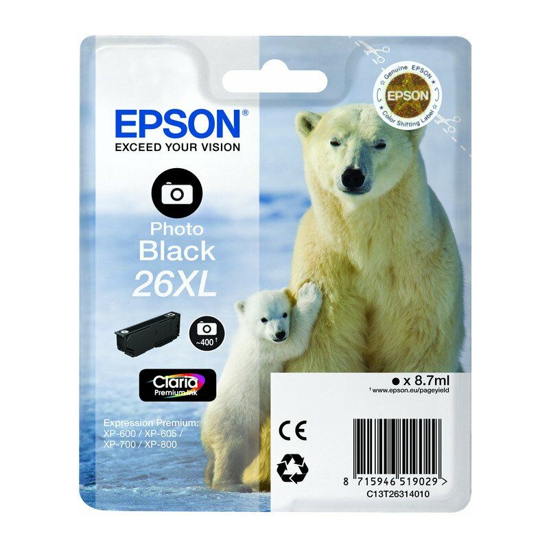 foto del prodotto epson polar bear cartuccia nero-foto xl