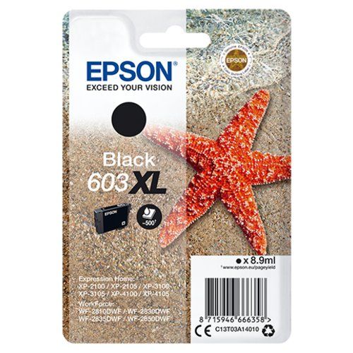 foto del prodotto epson singlepack black 603xl ink