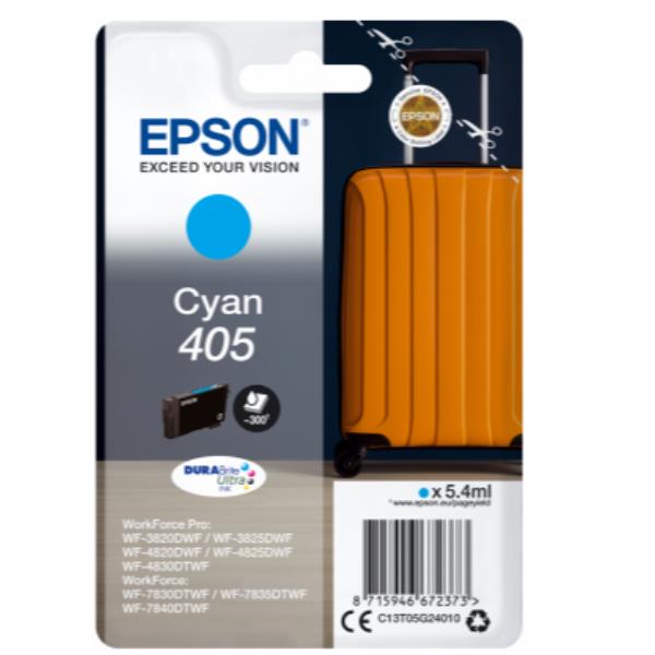 foto del prodotto epson singlepack cyan 405xl durabrite ultra ink