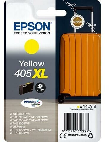 foto del prodotto epson singlepack yellow 405xl durabrite ultra ink