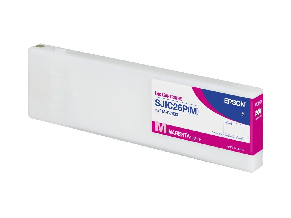 foto del prodotto epson sjic26p m ink cartridge for colorworks c7500 magenta 