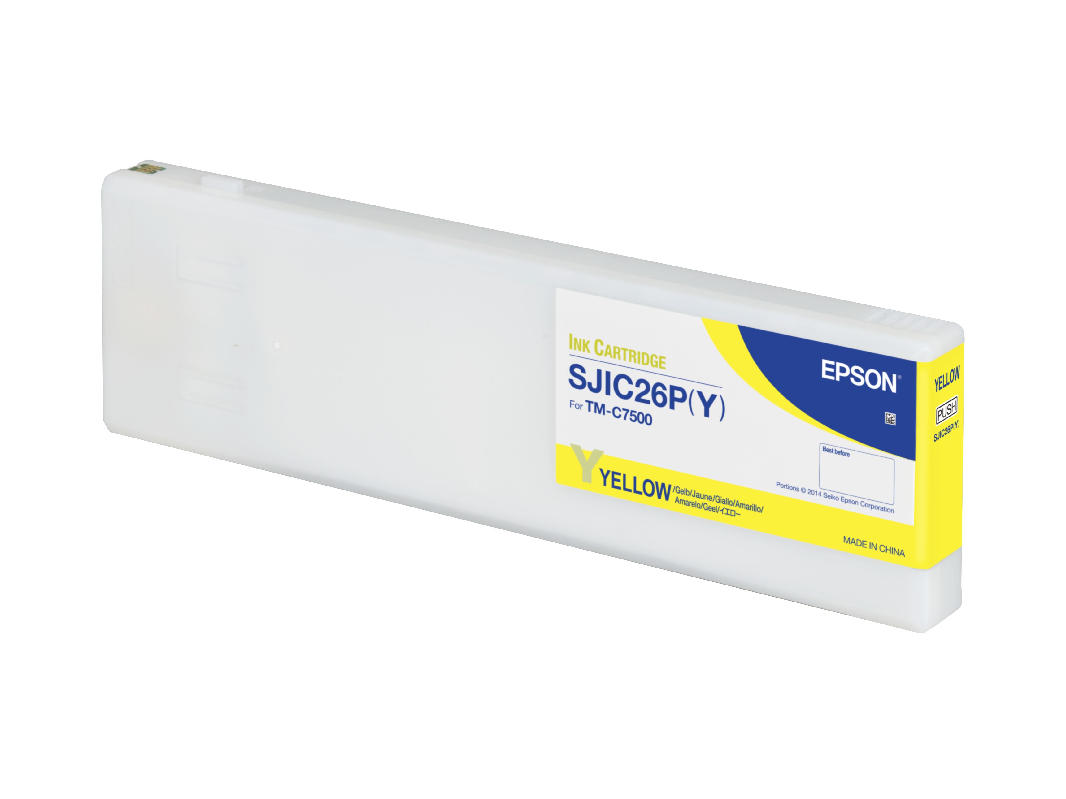 foto del prodotto epson sjic26p y ink cartridge for colorworks c7500 yellow 