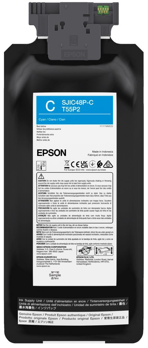 foto del prodotto epson sjic48p c cartuccia d inchiostro 1 pz originale ciano