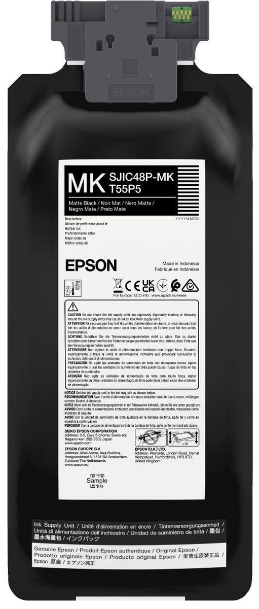 foto del prodotto epson sjic48p mk cartuccia d inchiostro 1 pz originale nero opaco