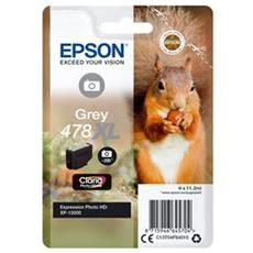 foto del prodotto epson squirrel singlepack grey 478xl claria photo hd ink