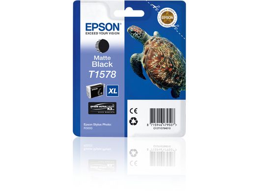 foto del prodotto epson t1578 cartuccia d inchiostro 1 pz originale resa elevata xl nero