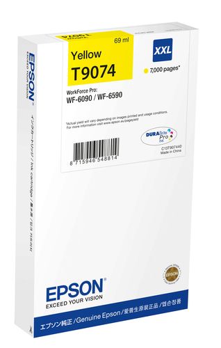 foto del prodotto epson wf 6xxx ink cartridge yellow xxl