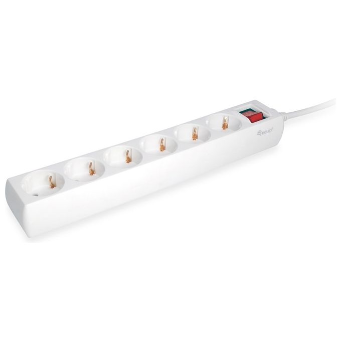 foto del prodotto equip 245552 prolunga 1.5mt 6 prese ac interno bianco