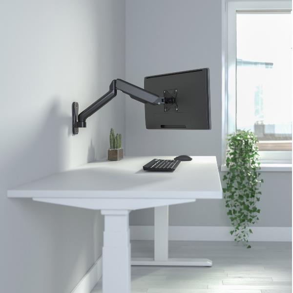 foto del prodotto equip staffa a parete per monitor singolo da 17 32 , lunghezza braccio 450 mm