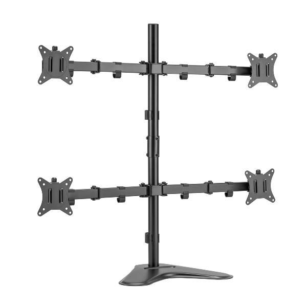 foto del prodotto equip supporto da tavolo per monitor quadruplo articolato da 17 a 32 - 650127