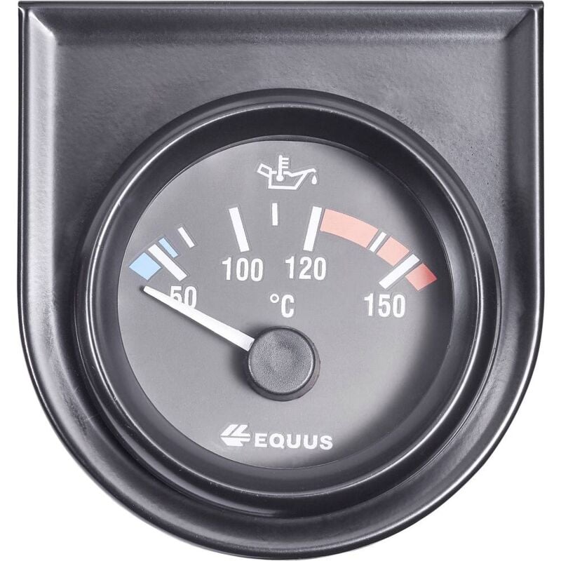 foto del prodotto equus indicatore temperatura olio e acqua 842109 strumento da incasso campo di misura 60 160 c standart giallo, ross