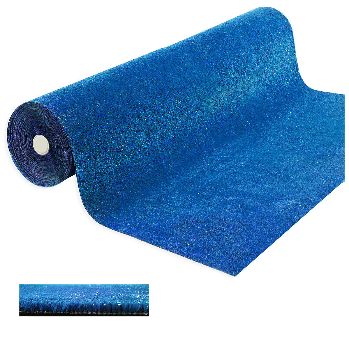 foto del prodotto erba sintetica blu 2x25 mt 7mm decorativa casa negozio giardino prato manto erboso