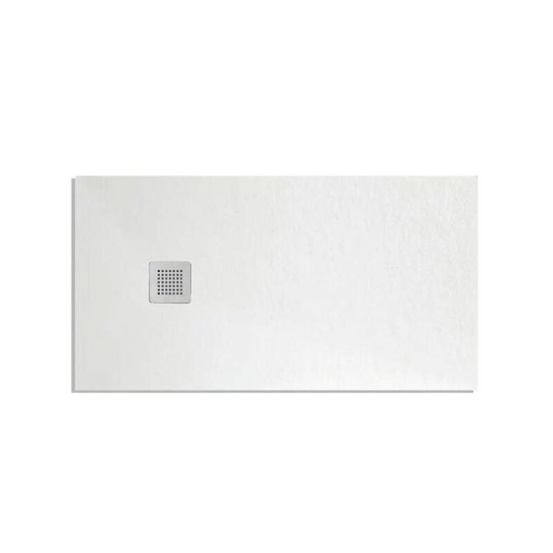 foto del prodotto ercos piatto doccia rettangolare in marmoresina bianco modello stone free h2,8 cm 80x160 barbottina
