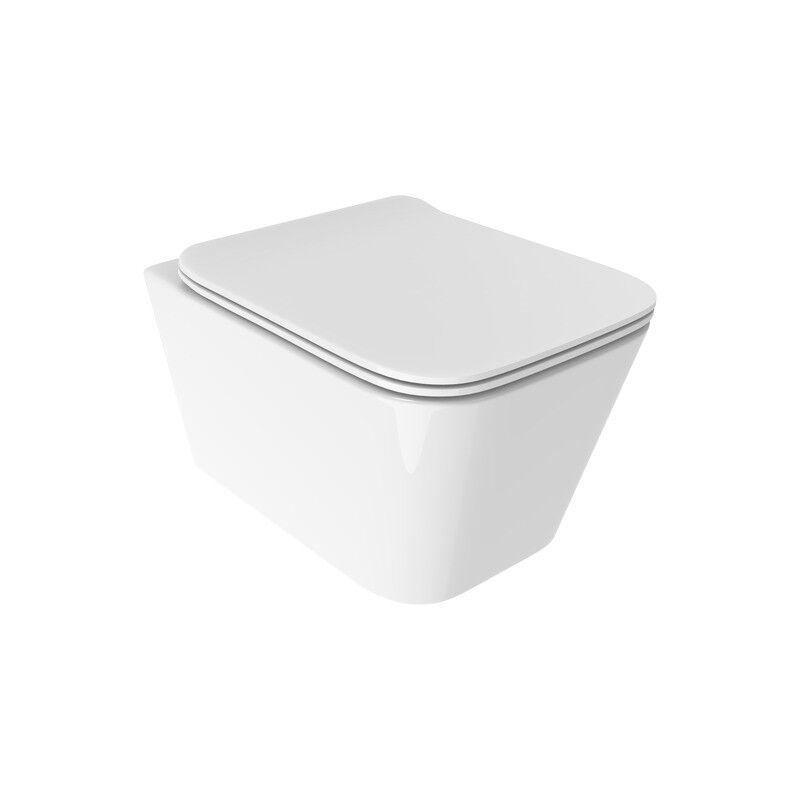 foto del prodotto ercos vaso installazione sospesa in ceramica colore bianco lucido wave bcwavlvaso0004 bianco lucido