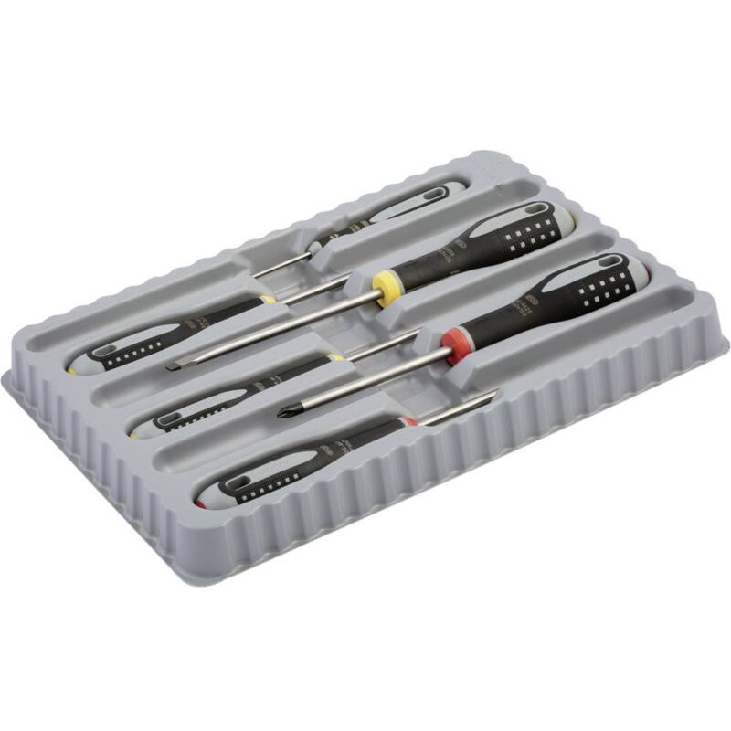 foto del prodotto ergo officina e meccanica kit cacciaviti 6 parti taglio, croce phillips - bahco