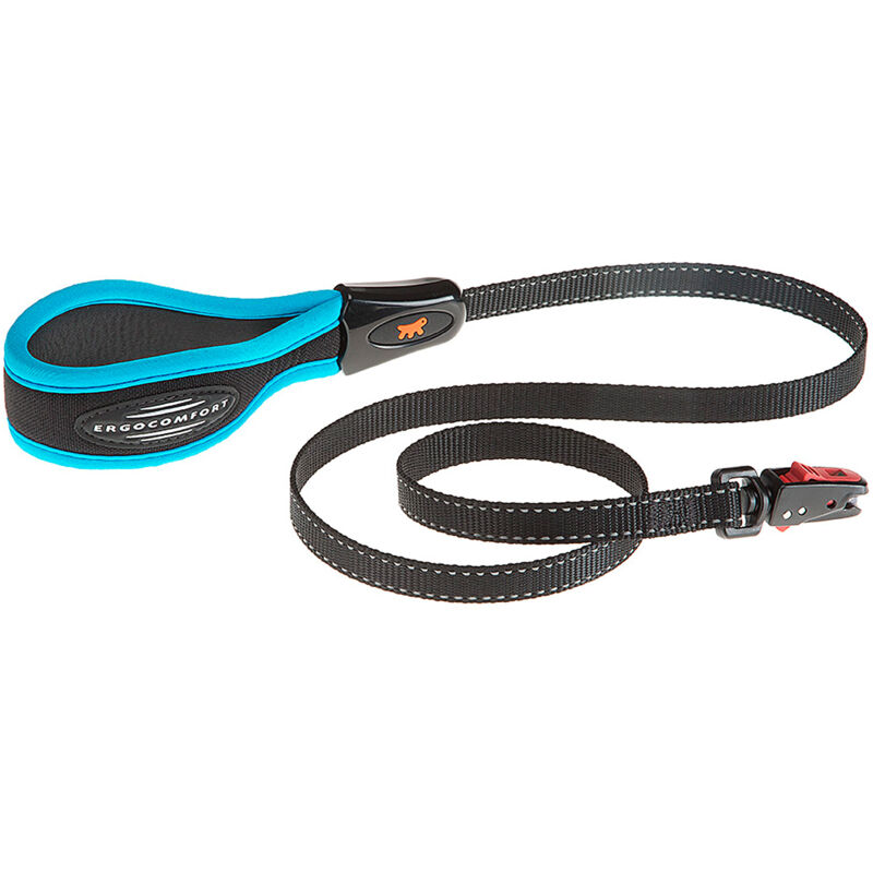 foto del prodotto ergofluo matic g guinzaglio per cani con innovativo moschettone automatico e maniglia imbottita. varie misure e colori.. variante g15 120 misure 