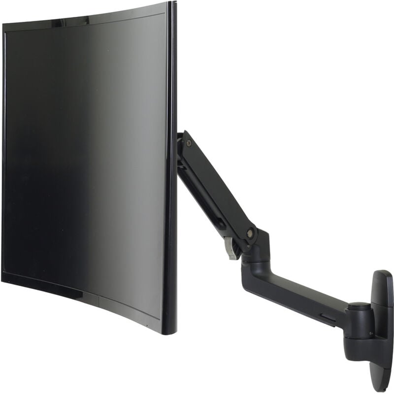 foto del prodotto ergotron lx braccio monitor parete nero 34 11,3kg vesa 75x75 100x100 rotazione 360 