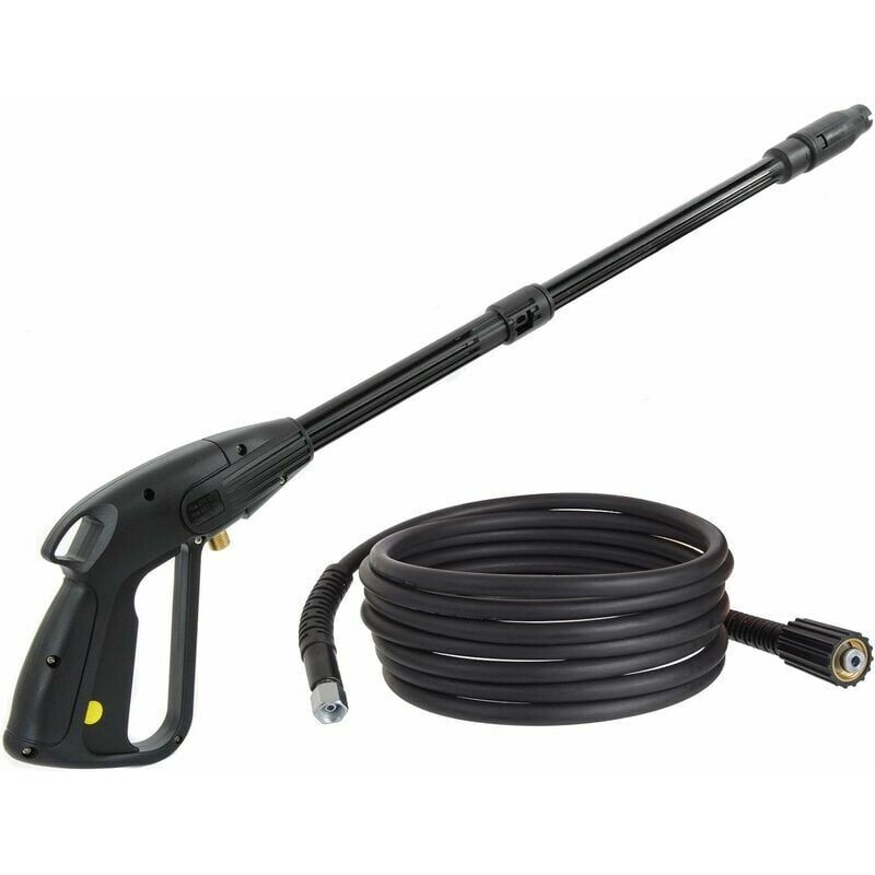 foto del prodotto erhope pistola per idropulitrice m22x1,5 perno 14mm con tubo alta pressione accessori per idropulitrice ugello regolabile lunghezza tubo 10m