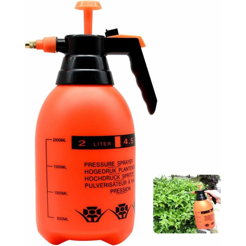 foto del prodotto erhope spruzzatore ad alta pressione da 2 litri con ugello in ottone regolabile, atomizzatore a pompa di alta qualit 2 l adatto per piante da